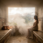 Baño Turco con vistas a la cordillera